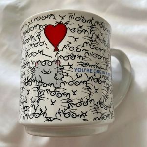 Vtg Cats You're One In A Million Sandra Boynton Mug Recycled Paper